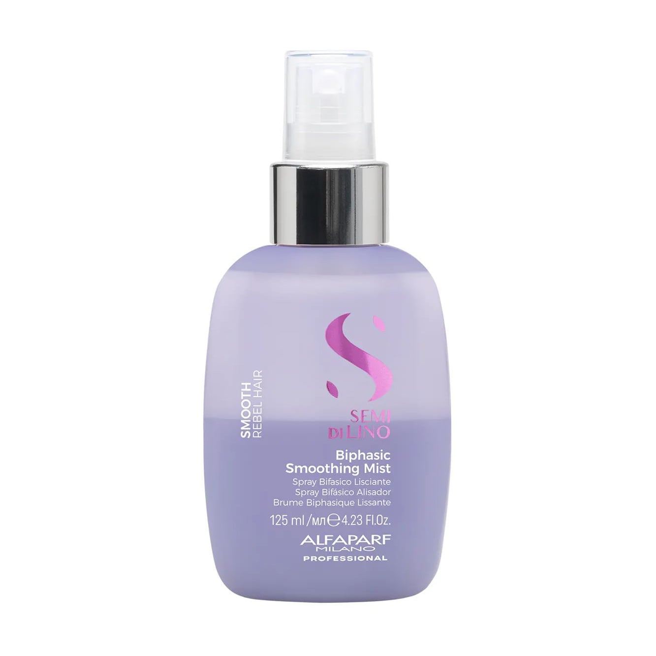 Двофазний розгладжувальний міст для волосся Alfaparf Milano Semi Di Lino Smooth Biphasic Smoothing Mist, 125 мл